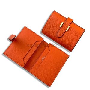 Sacs Top Top d'origine du support de carte de créateur en cuir d'origine Couverture passeport à la mode avec portefeuille orange femmes hommes cartes sacs Boîte cadeau à sac à main caitlin_fashion_bags