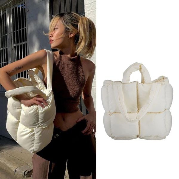 Bolsas bolsas de bolso de gran capacidad de diseño de diseño para mujeres bolsitas de abajo lindas míneas cuadradas minimalistas bocinazo envío sin hombro