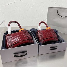 Taschen Totes Hand Designer Frauen klassische Nachahmung Marke Steinmuster einzelne Schulter Sanduhr vielseitige Pendler Handtasche im ausländischen Stil