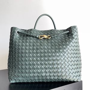 Sacs totes de qualité supérieure grande taille ANDIAMO Handbag 42cm Designer fourre-tout Bag de magasin à épaule en peau d'agneau ZB04V