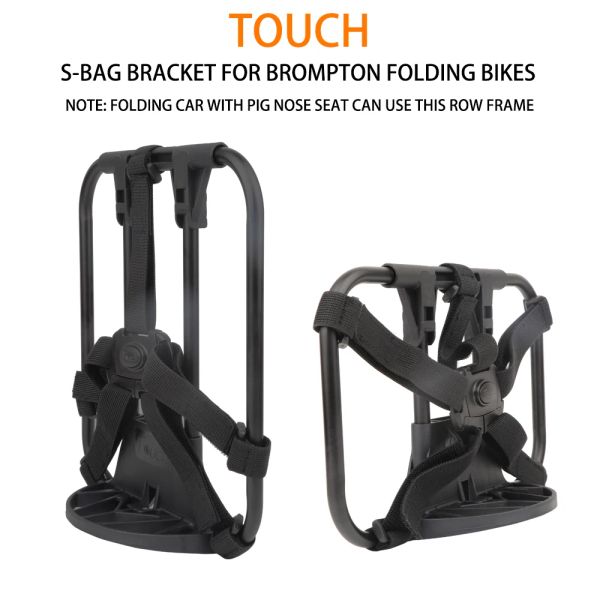 Sacs touchez le vélo SBAG en alliage avant de rack avant de vélo pliant épaule sac à dos sac Row Squelette bascket pour Brompton pliage de vélo