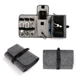 Tassen reisorganisator tas, elektronische accessoires kabelrol -bouch draagbare versnellingsopslag draagtas voor lader koorden SD -kaarten