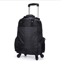 Sacs Travel Trolley Sac à dos Sac roues sacs à bagages pour femmes chariot sac à dos de 20 pouces sac à dos