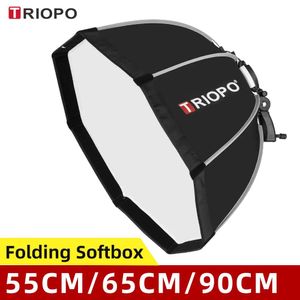 Sacs Triopo 55 cm 65 cm 90 cm 120 cm pliable octogonal Softbox support de montage boîte souple poignée pour Godox Yongnuo Speedlite Flash Light