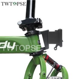 Sacs Twtopse Bicycle Front support Block Adaptateur pour Birdy 2 3 P40 Nouveau sac de vélo pliant classique Panier de panier