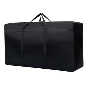 Bolsas unisex plegable oxford tela de equipaje de tela gran capacidad bolsas de almacenamiento a prueba de polvo en espesas bolsas de lona delgada portátil