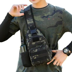 Sacs USB sac de poitrine militaire tactique sac à bandoulière en plein air voyage sac à dos étanche randonnée Camping sac à dos chasse camouflage armée sacs