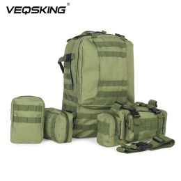 Sacs Sac à dos tactique militaire VEQSKING pour hommes, sac à dos d'escalade en plein air de grande capacité, sacs à dos de voyage de chasse de camping de randonnée