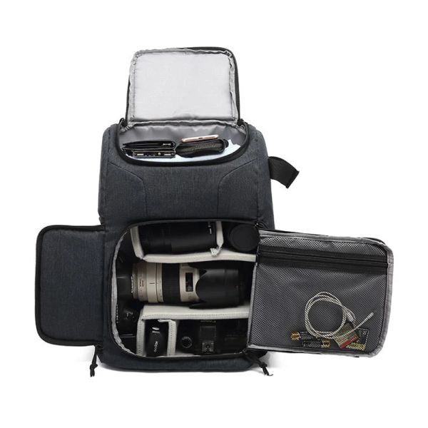 Sacs sacs d'appareil photo imperméables photo camérons caméras pour le canon Nikon Sony Xiaomi ordinateur portable DSLR Portable Tripod Lens Pouch Video Sac