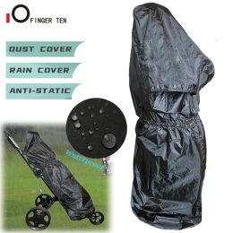 Bolsas de protección impermeable cubierta bolso de golf capucha de nylon plegable plegable bolso completo para carros de empuje de golf