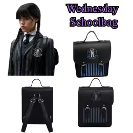 Bolsas Miércoles Addams College Bag Cosplay Mochila Mochila British Fashion Style Colección Escolar For Kid Birthday Gift