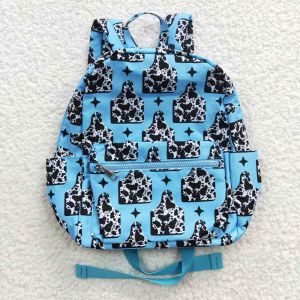 Sacs en gros de Baby Western Kids Week-end Voyage de voyage Daypack Toddler en plein air Enfants portables adolescents Cow Ear Tags Print Handbag Sac