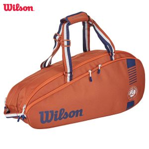 Sacs Wilson 2023 France Open Team 6 Pack Pack Duffel Tennis Racket Sac Roland Garros Clay Court Tournoi Tournoi Tennis Bag Clay Navy