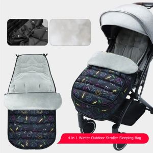 Bolsas de invierno al aire libre para cochecito para bebés sobres de saco de dormir tibios impermeables