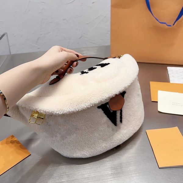 Bolsas El último bolso de la serie Teddy Serie High Version Bag Wool Bolsa de moda Bolso de lujo Purso Tramp Bolso para mujeres
