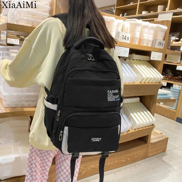 Bolsos de viaje para mujer, mochilas negras, mochilas modernas para ordenador portátil para mujer, mochilas escolares geniales para mujer, bolsas universitarias resistentes al agua para niña