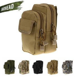 Tassen x2 buitensporten tactische zakken ripstop molle tas mannen nylon taille tas voor jagen