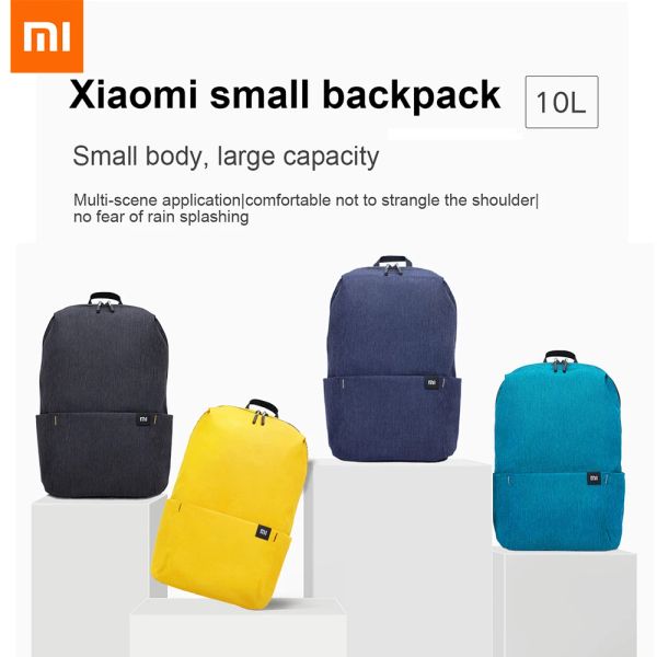 Sacs Xiaomi Small Small Backpack 10l City Casual Travel Sac à dos Sports Sac étanche