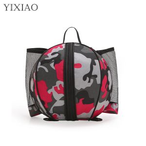 Sacs yixiao rond forme de basketball sac à dos sportif d'entraînement sportif de football de football de football de volleyball fitness rangement de gymnase pack