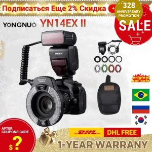 Sacs Yongnuo YN14EX II YN14EX YN24EX FLASH LED RO RING Speedlite Light pour Sony E Canon EOS 1DX 5D3 6D 70D 80D DSLR CAMERA