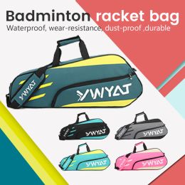 Sacs Ywyat Badminton Sac imperméable Single Single Tennis Racket Sports Sacs peut contenir 3 sacs de raquettes pour hommes femmes