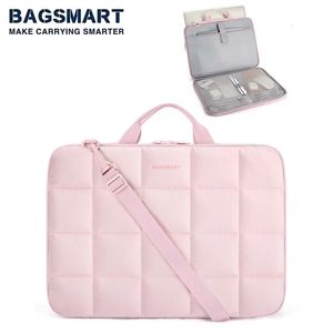 BAGSMART 15-16 pouces housse pour ordinateur portable avec sangle rembourrée sac pour ordinateur portable antivol housse pour Macbook équipée avec Macbook Air/Pro 240104