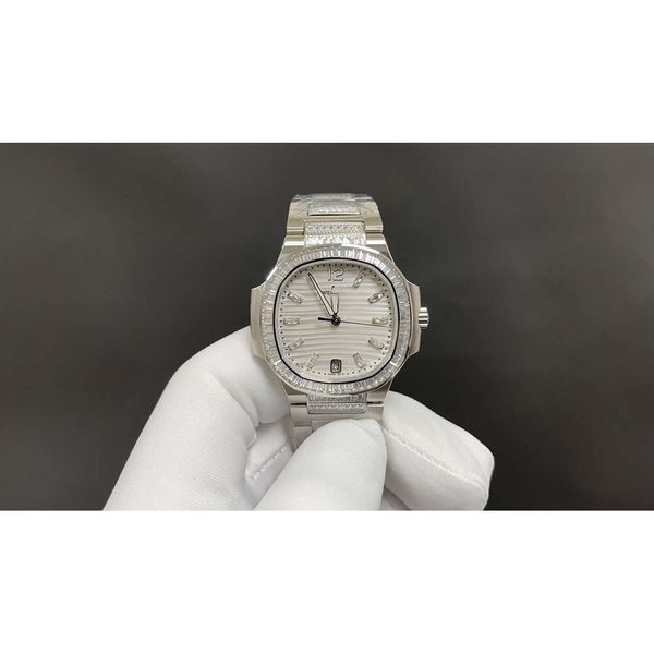Baguette 95 CAL324C Watchs en acier Centraliers Montres Superclone Diamonds PP7014 Classic De Clock de Clock Cognac Business Automatic Luxe A026