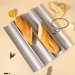 Baguette pan Franse brood bakvorm bakware groef golven schimmel cake oven banketbakgerechten kookaccessoires broodrooster gereedschap