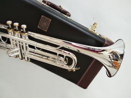 Baha Stradivarius Top Trumpet LT197S-99 Instrument de musique Trompette en sib plaqué or de qualité professionnelle