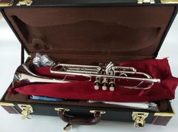 Baha Stradivarius Top Trumpet LT197S99 Muziekinstrument BB Trumpet Gold Perated Professional Grade Music 2951150