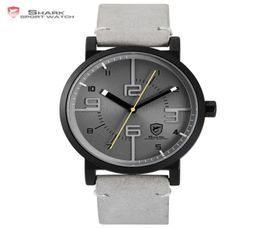Bahamas Saw Sport Watch Gray Relogio Masculino Simple 3D Special Long Long Second Hand Men Mass Quartz Leather Band Clocksh571 Y2604075
