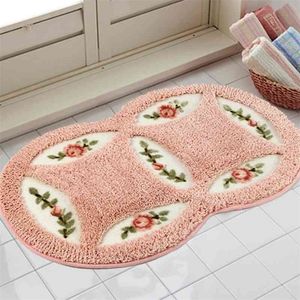 Bahmetev PVC Mesh Coral Fleece Outdoor Mats de salle de bain HAUTES RAPICES DE BAIN WAT-NEAU ACCENTE