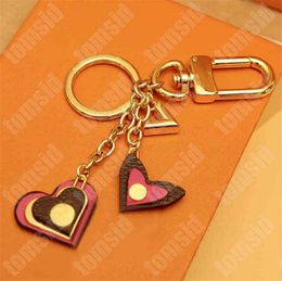 Bai Cheng luxe ontwerper Keychian Bags Designer Dames Mode Keyring Key Ring Paar Merk Classic Old Flower Keychains sleutelhanger met doos