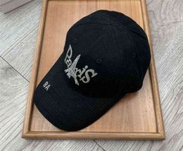 bai cheng Mens Designer Baseball Caps Chapeaux Casual Fitted Caps Fashion Paris Letters Womens Hat Solid Black Designer Bucket Hat