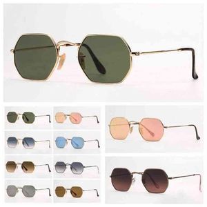 Bai Cheng Mens Fashion Sunglasses Men Femmes Lunettes de soleil Sunglasses Octogonales Sunglasses G15 Verre Vente Fashion Accessoire pour les dames Chris285p