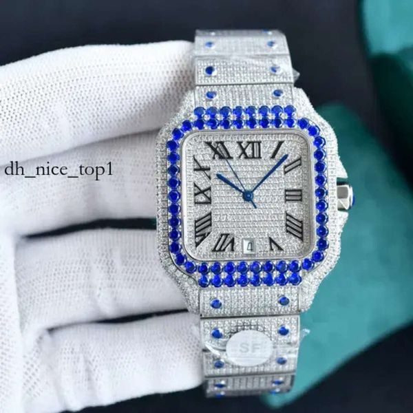Baida Jade Relojes de lujo Relojes con movimiento 40 mm con pulsera de acero con incrustaciones de diamantes Reloj de pulsera de negocios con zafiro 578 186 Montreal Relojes de lujo 2024