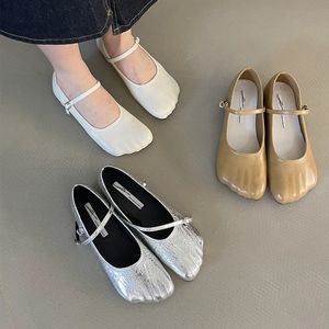 Bailamos Flats Mary Toe Fashion Jurk Split Women Janes Casual Tabi Ninja Flat Shoes Ladies Slip On Footwear Comfortabele Loafers 230403 92