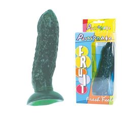 Baile Gloednieuwe Grote Dildo Van Groene Komkommer Zachte Siliconen Enorme Penis Vrouwelijke SeksspeeltjesSex Producten Voor Vrouwen q17112436970895
