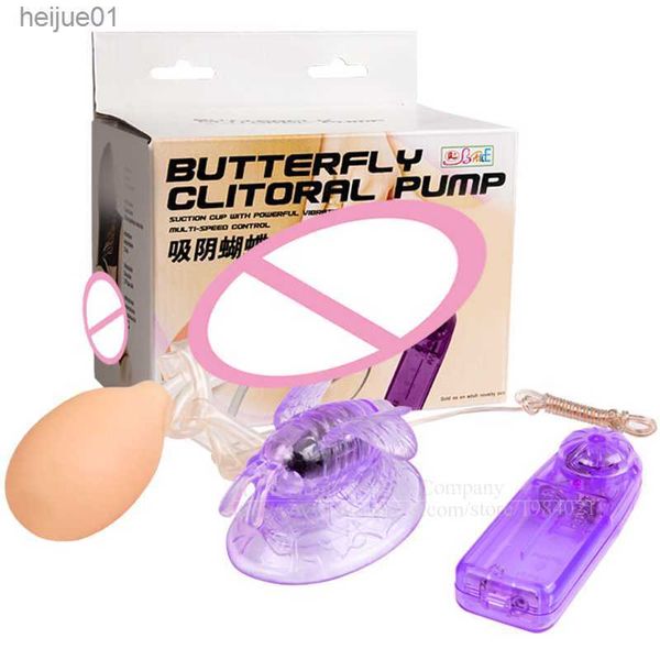 Baile Pussy Pompe Vagin Sucker Vibrateurs Pompe pour Femme papillon Clitoris Stimulateur Pompe Sex Toys pour Femme Produits de Sexe L230518