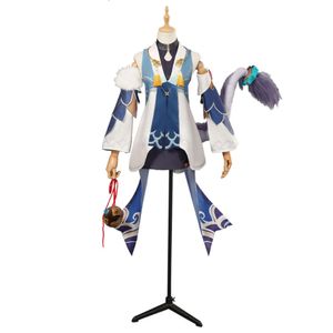 Bailu Honkai: Costume de Cosplay Star Rail pour femme, robe Bailu, Anime Halloween, jeu de rôle, déguisement de mascarade