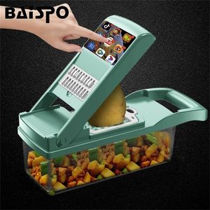 Outils de légumes Baisispo Fruit Slicer Cutter Cutter non glisser PEPELER PEPEUR CAROT PANKE DE DRAITEUR DE CUIE
