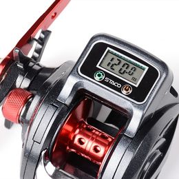 Baitcasting Reels 131 Roulement à billes Gauche Droite Moulinet de pêche avec affichage numérique Compteur de ligne Baitcasting Reel 6.3 1 Casting Reel 230607