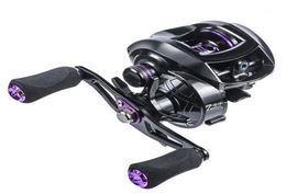 Moulinet de pêche Baitcasting 2021, haute vitesse, rapport de vitesse, eau salée, 8kg Max, frein à friction d'appât, bobine métallique, roue 1227308