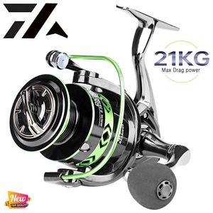 Baitcasting Rollen 21Kg Max Drag Legering Reel Fishing Zink Gear Aluminium Spoel Metalen Arm Voet Spinning Karper Zoutwater 230606