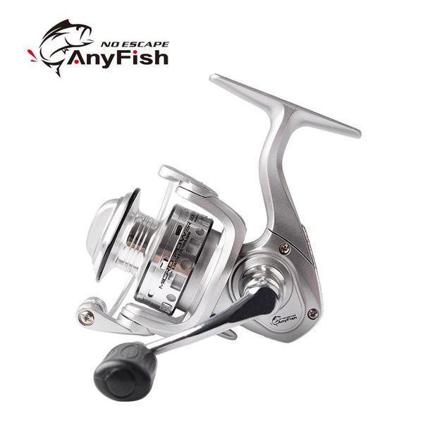 Moulinets Baitcasting Anyfish Micro Power Moulinet de pêche Spinning 500 800 Mini Pesca Carretilha Petite roue Glace d'hiver