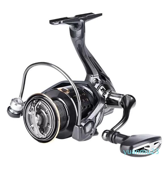 Baitcasting Moulinets BAKAWA Moulinet de pêche 5.2: 1 4.7: 1 Rapport de vitesse Max Drag 15Kg Carpe 2000-7000 Tous les 33 bobines en acier inoxydable Rouet Pesca