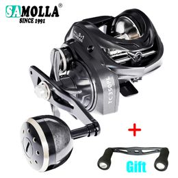 Baitcasting Reels Big Reel Jigging Fishing Saltwater Catfishing Trolling 6.3 1 15kg Drag Cast Drum Wheel Boat Moulinet Casting 230614