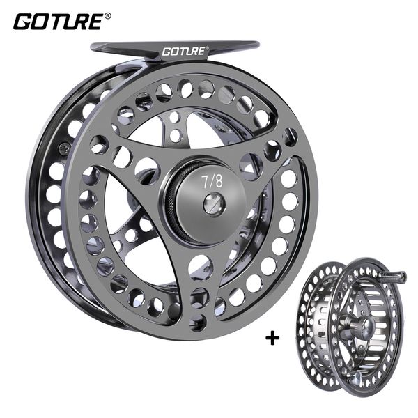 Baitcasting Reels Goture Fly Fishing Reel 3 4 5 6 7 8 9 10 2 1BB Max Drag 8kg Léger Usiné CNC Grand Arbor Gauche Droite Bobine De Rechange Bobine 230508