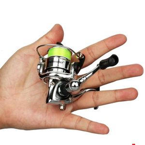 Baitcasting roule à haute vitesse rotation de pêche bobine mini 2 1 roulements à balle gauche à droite