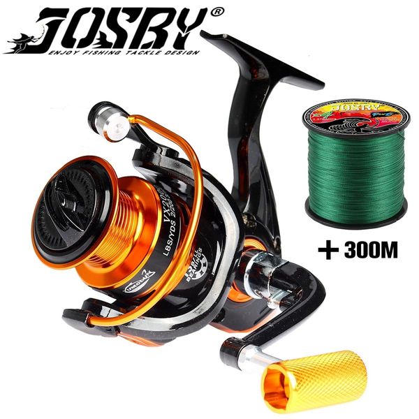 Carretes de baitcasting JOSBY Carrete de pesca Movimiento 1000 ~ 7000 Serie 13 BB Accesorios Carrete de metal Rueda giratoria para mar Agua salada Carpa Pesca 230608